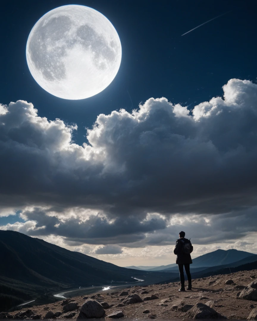 catss、Looking up at the night sky、Phases of the moon、Fantastic scenes