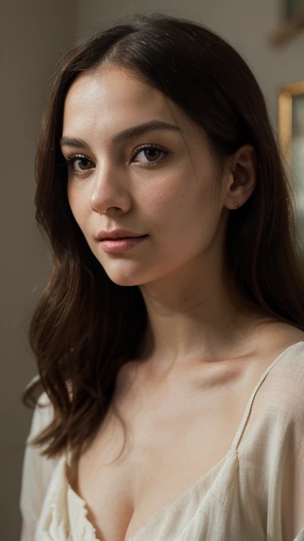 realistic photo, girl of European appearance, Brown hair, detailed, beautiful photo