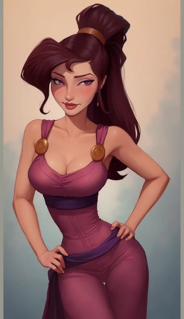 PrincessClara, blue eyes, solo, smiling, from above, ponytail,
topless, busty breasts,hoop earrings, choker, purple heels, hair ribbon,
cowboy shot, standing,
night club,
(insanely detailed, beautiful detailed face, masterpiece, best quality)
