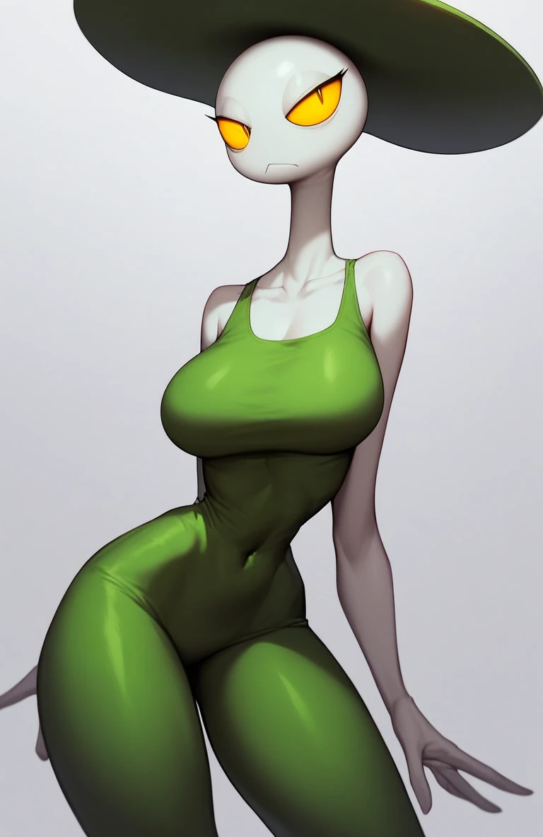 Piper brawl stars, bonitas, very detailed and well defined eyes open yellow, Following, breasts big, yellow tight socks, high waist panties, best quality, High definition, Asian, 3D style, body detailed, sitting with legs closed, black and white photo 