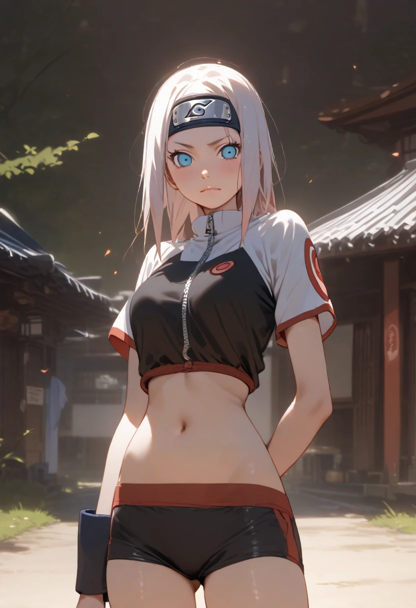 (RAW photo, best quality), masterpiece, an extremely delicate and beautiful, extremely detailed, 2k wallpaper, Amazing, finely detail, extremely detailed CG unity 8k wallpaper, ultra-detailed, highres, soft light, beautiful detailed girl, cinematic lightning, perfect anatomy,fuu, detached sleeves, crop top, fishnets, skirt, backpack,burlesque dress