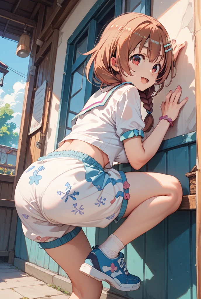 girl、nsfw、virus man、Reverse Shooting、Stripes々Patterned panties、pussy、