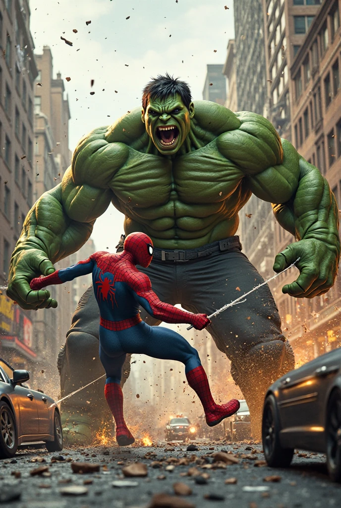Spiderman vs Hulk