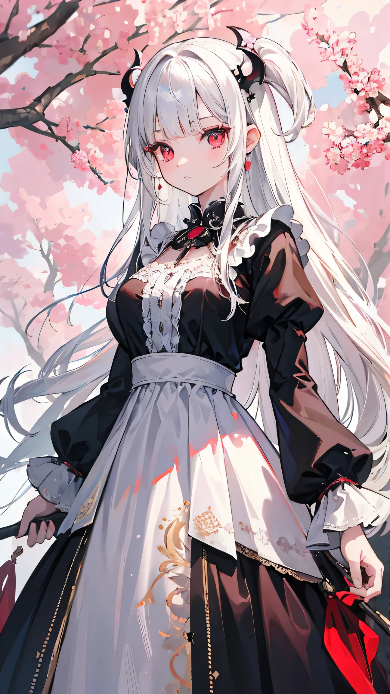((anime artstyle)),(Masterpiece),(Best Quality), (Super Detail),((Very Delicate and Beautiful)),(((Solo))),((full body)),(((1 princess in sweet lolita dress with voluminous full length hoop skirt))),((standing in garden)),Long train,(bling-bling gorgeous gemstone jewelry),detailed face and eyes,jewel-like eyes,cry,((large amount of straight hair,extremely voluminous Very Long Straight Hair)),((gigantic tits,Long tits)),cleavage,(gorgeousfull embroidery and lace),gorgeous corsage,See-through,((extremely gorgeousfull lolita hair ornament)),bling-bling extremely gorgeousfull jeweled tiara,ornate ruffles,beautiful embroidery,(hoop skirt,crinoline),flowers, flower petals flowing,((Dynamic Angle)),Looking at viewer,((full body)),sweet lolita dress with voluminous full length hoop skirt