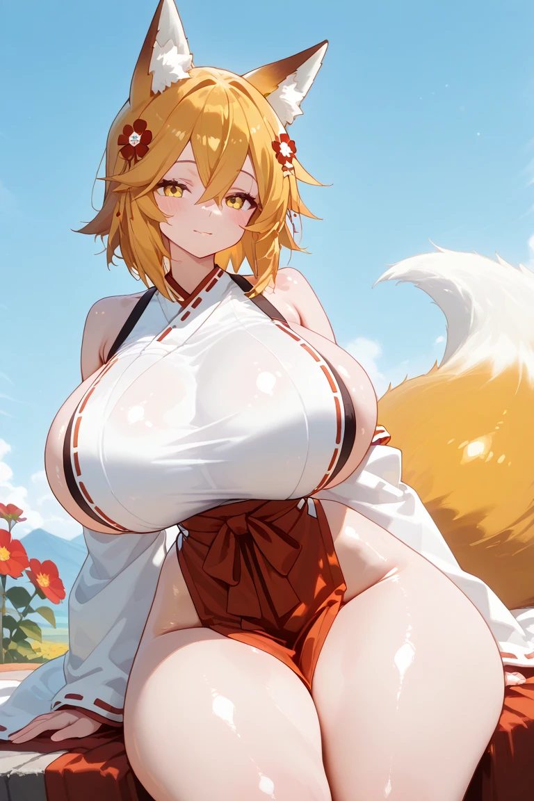 (masterpiece, best quality:1.2),illustration,high quality, ultra-detailed, ray tracing,perfect lighting, , 1girl, beautiful skin, beautiful girl,good hands,sharp focus,,,dynamic angle,[:(detailed face:1.2):0.2], (Aino_Hope
, White_leotard_orange_sailor_collar_orange_Miniskirt_White_gloves_Star_choker_blue_bowtie_Yellow_back_bow_Circlet_Heart_brooch_See-through_sleeves
 , Erect nipples, huge breasts, , ), beach, sunset, running, , bouncing stomach, 
