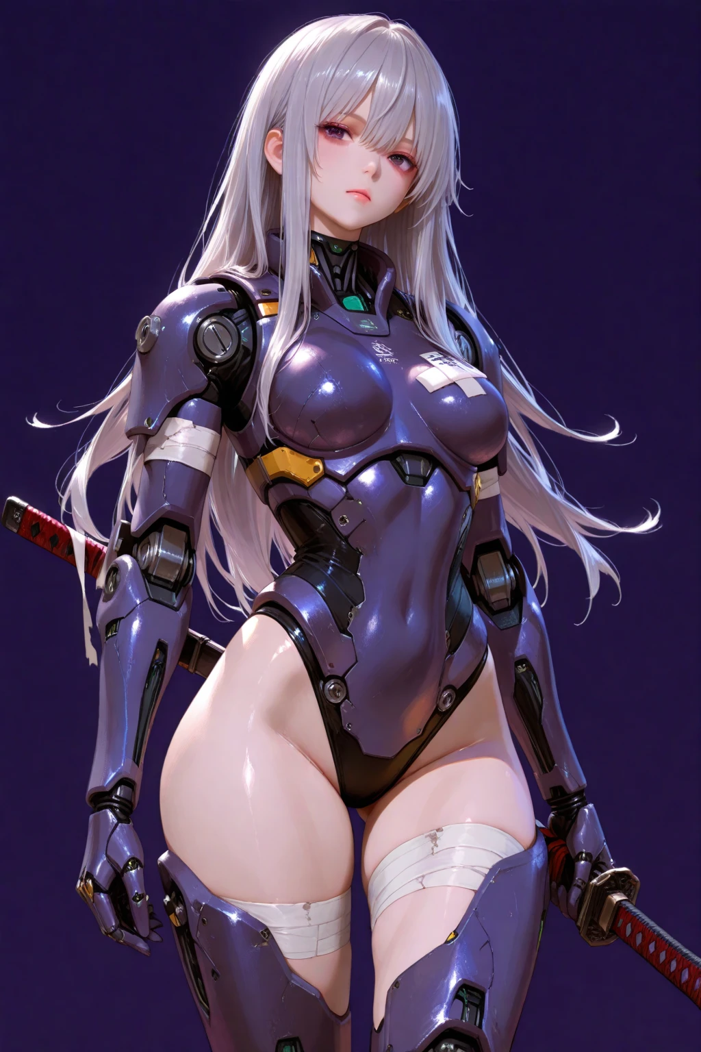 (((devilish smile))), (((melhor qualidade: 1.4))), (((full metal))), (((DuneWalker))), (((post-apocalypse))), (Unbeatable masterpiece), (hiper HD),(CG 8k hiper-realista), 1Garota armada em um mundo futurista, (((dunewalker))), (((white Bob haircut style))), Coronel Motoko, modern clothes with macrostructure composing her slender body with perfect proportions, hexagonal patterns, cabelo colorido, cyberpunk de atitude, pose ativa, mecanismos vivos, fundo parede grafitada, (((Teen girl))), (((melhor qualidade: 1.4))), (((short haircut))), (Unbeatable masterpiece), (hiper HD),(CG 8k hiper-realista), (((seios grandes))), (((hiper feminina))), sexy girl, black tattoo,(cabelo de cor escura) ((( corpo))), (((1 garota))), garota tatuada de 25 anos com corpo perfeito,,Rosto lindo e bem cuidado,muscular corpo:1.2,solid color detailed jacket, (Head to thigh photos), Equipamento complexo, verde escuro,long pants,Tight clothes are dark,With white stars and off-white stripes,,,,,Armor Metal Electronic Parts, Tatuagens de veneno ) INFO, garota, (((Sozinho))), pirralha Violento, (((14 anos))), sexy, pose de atitude, obra de arte, post-apocalypse, (((manga style))), Bounty Hunter, Violento, Manic, cara de mau, corpo esguio, magra mas forte, corpo perfeito, roupa moderna, Advanced technology, Pleated mini skirt with checkered pattern in red and black, jaqueta tipo gola de pele, sleeves with vertical striped pattern, fundo neutro, (( tiro de vaqueiro )). visual intrincado