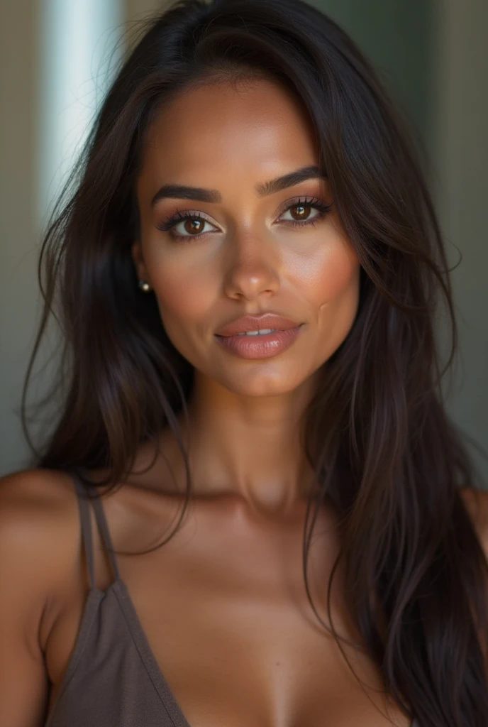 A woman in her 30s who has had less surgery, who is Colombian but is white