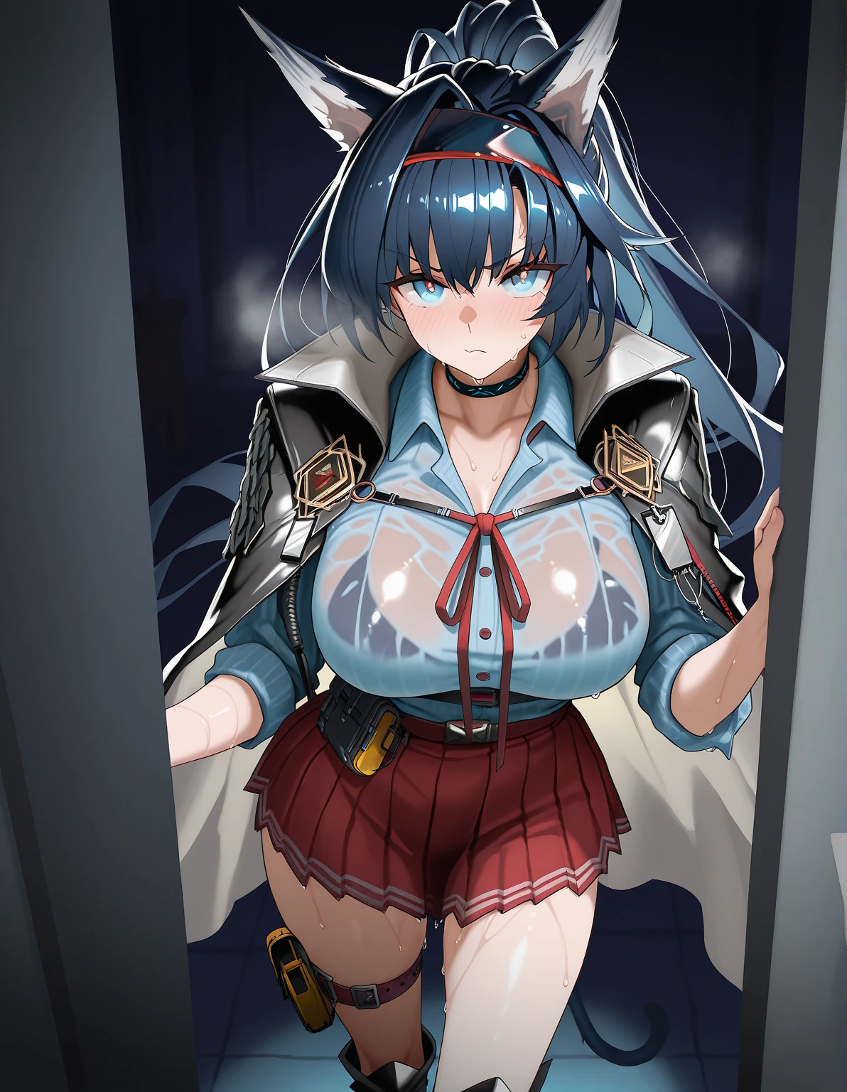 score_9、score_8_up、score_7_up、Very aesthetic、Sweaty、Beautiful Face、Detailed face、Intricate details、naturalism、View the viewer、Super detailed、Surreal、Backlight、One girl、Ashes of Overwatch、Roughly fucked from behind、(Expressions of anger: 1.3) 、1 male、Forced to rape a girl from behind、Intense sex、Ashok、makeup、lipstick、Tattoo、hat、tie、Cowboy hat、White shirt、gem、Earrings、Black vest、Fingerless gloves、Black trousers、belt、boots、Facesitting Sat、ass in the air、Covered in semen、(Tie with a stock:1.5)、rope、Exposing breasts、Bare Chest、Big Breasts、Sweating profusely、(Covered in dirt and dust:1.4)、night、Under the light of the lamp、Scary lighting