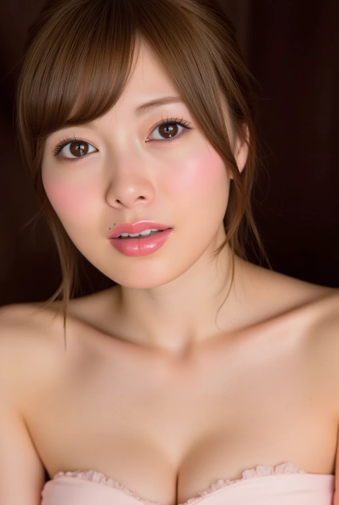1 female, close up of face, Medium chest, light brown hair, dull bangs, hair behind the ear, shoulder hair, long hair, slender body shape, Extra-fine face, thin face, delicate lips, beautiful eyes, light blush, eyes are light brown, perfect shiny skin, perfect skin, Shining sweat,take a look here, ultra thin hands, extra thin fingers, Optimal ratio of 4 fingers and 1 thumb, (realistic:1.3), finger extension, see-through white blouse, The rotor is inside the vagina, ecstasy face, climax expression, View viewer, ((I can not stand it:1.5)), fujifilm, f/1.2, 8K, table top, nffsw, Super detailed, high quality, 最high quality, High resolution,
((nude:1.2)) crouching sitting legs spread sweat wet hairy pussy peeing water from pussy. Close up.panty shot ((no panty)) super hot japanese pornstar model having sex