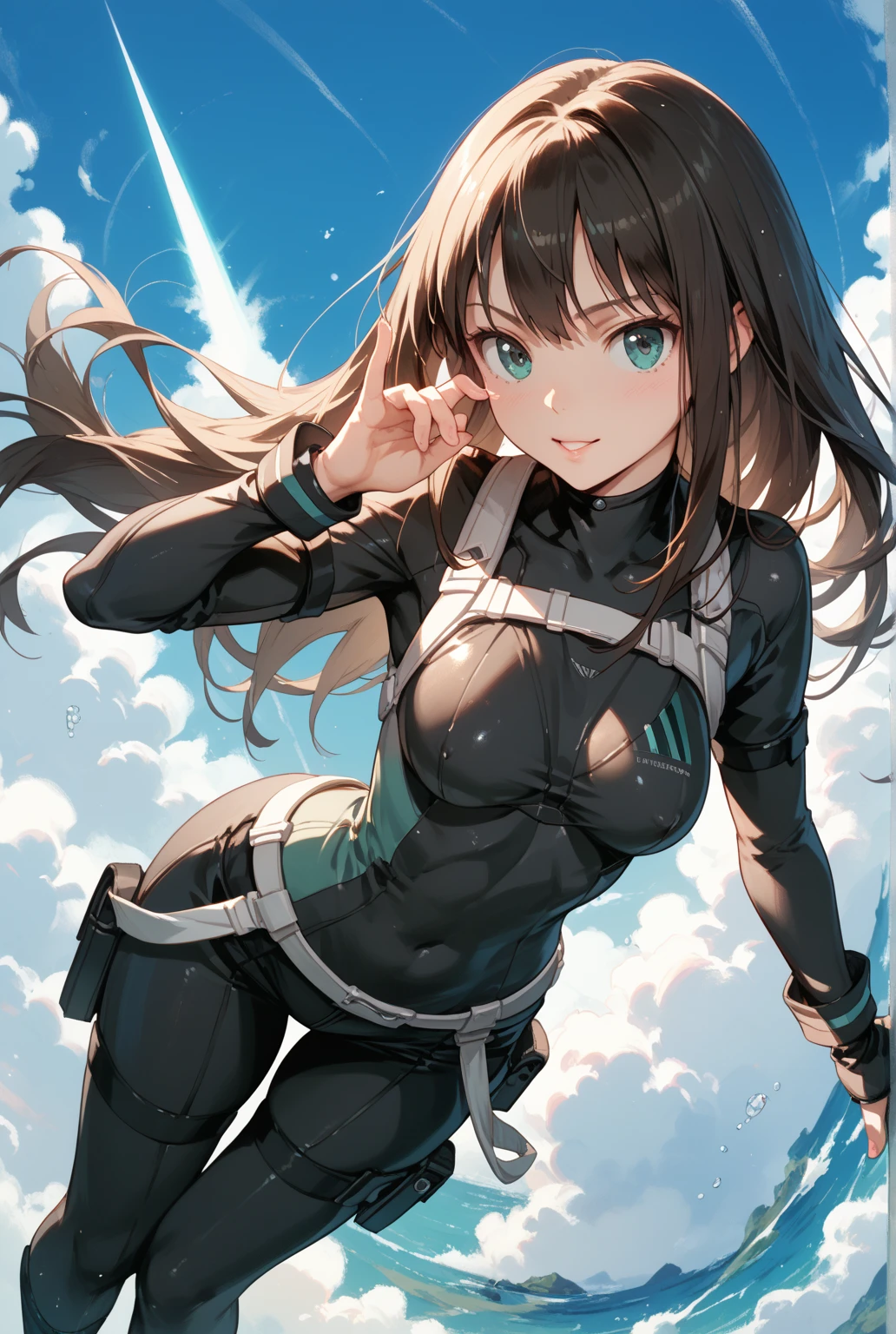 {(ultra realistic photo graphic style:1.4)}, {(1girl free_fall from Altitude 10000m:1.2), (out of focus background:1.4)}, {1girl, 18yo, beasts_ears, beasta_tail}, (strike witches:1.2)}, {(cheerful:1.4), (candid shot)}
, {(crotch showing pose:1.4), (inner_thighs showing pose:1.2)}