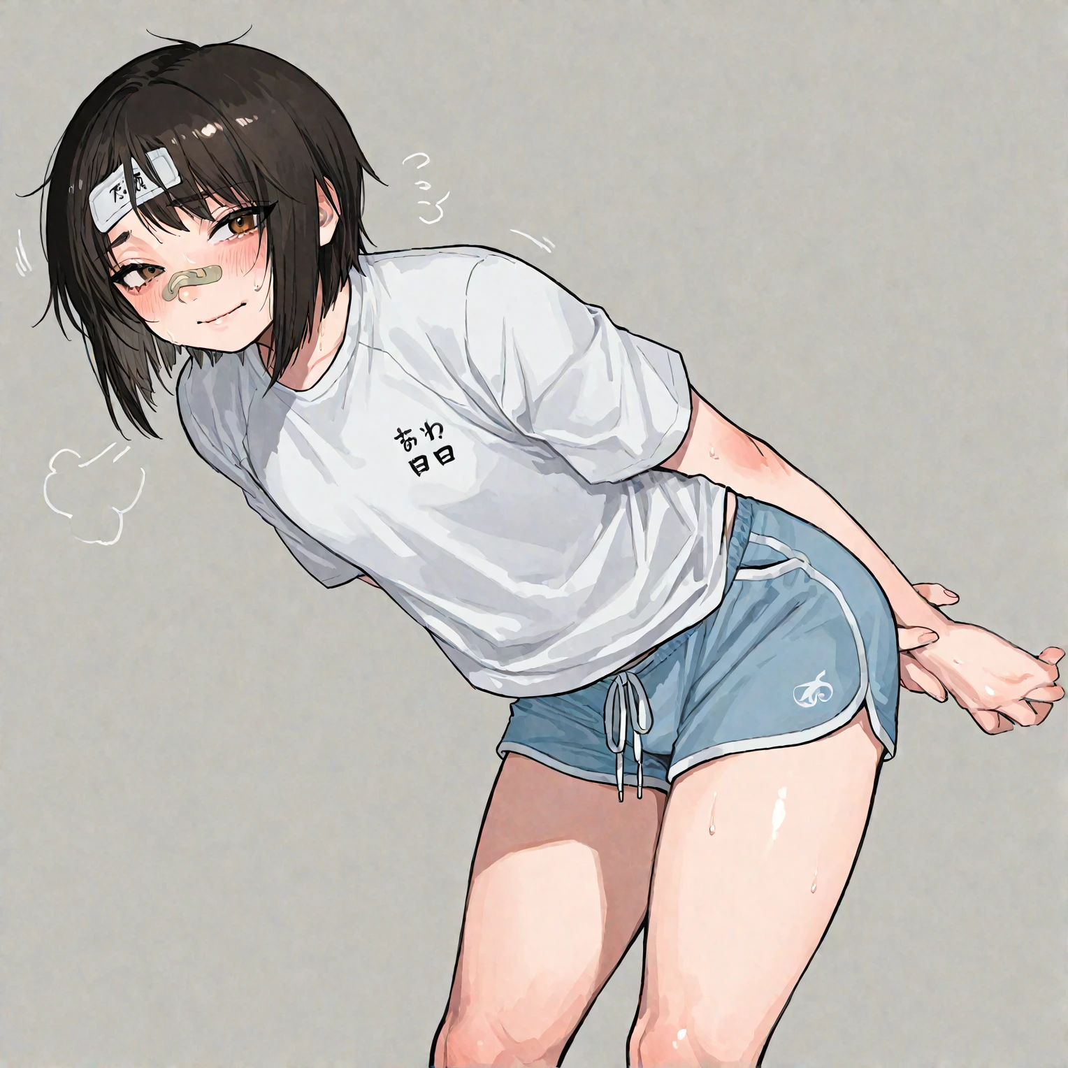 nsfw, (masterpiece, top quality, best quality, highly detailed:1.6), extremely detailed CG unity 8k wallpaper, strong facial expression,(sharp eye:1.2),(scowl:1.1), (embarrassed,blush:1.3), (steam:1.1), (wet, sweat), (trembling, parted lips:1.3), (harf open eyes:1.4), (feeling weak:1.5), colorful, (1girl standing on the Park), (Blue Hot Pants) , (Ponytail,Brown hair), (short shorts and panties pull down to the knees, Pants in the process of being taken off:2), panty pull, Undressing panties, Undressing hot pants, (blue short shorts:1.5), full body, (girl trembling with sexual climax), urination, piss, peeing self, A lot of pee, having an accident, pee running down legs, standing, (((pee stream))), (pee puddle), pee stain, peeing, blush, embarrassed, Are crying, Yellow pee, ((leaking pee)), leaning forward, Shaking one's shoulders, Breaking a sweat on forehead, wetting self, puddle of pee, Pee at your feet, Pee spread on the floor, Pee stains, Dripping pee between my legs, Feet wet from pee, Pee-covered feet, Pee at your feet, want to pee, about to pee, Full bladder, Pee-soaked panty, Pee-soaked hot pants, Pee-soaked shoes, Pee-soaked ankle socks, The limit of holding in pee, A big pee, Pleasant pee, a big puddle of urine at my feet, can't stand it and urinate, can't stand peeing, Non-stop peeing, Unstoppable peeing, panty wet with pee, can't make it to the toilet in time and I pee, A pleasant feeling of urination after holding it in to the limit, Pee-soaked thighs, Panties and hotpants taken off because I couldn't pee in time, Hot pants that didn't come off, I can't get my pants off so I have to pee standing up, In the middle of taking off my pants to my knees, I can't hold it in and I wet myself,