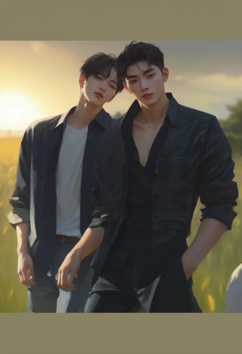 Only a young Korean from a sexy tribe, an 18-year-old boy with a hairy underside, with a brown skin tone with polka dots, in high resolution, with splashes of milky transparent water, with a lot of hair on his chest and a small beard, short hair, covered in hair all over his body, without clothes, is found alone in the forest; realistic style, soft and warm lighting, tight framing, blurred background, calm and energetic, realistic and precise shading, sharp and clear details, cheerful facial expression and, young, attractive and masculine pose, aggressive and rude attitude.