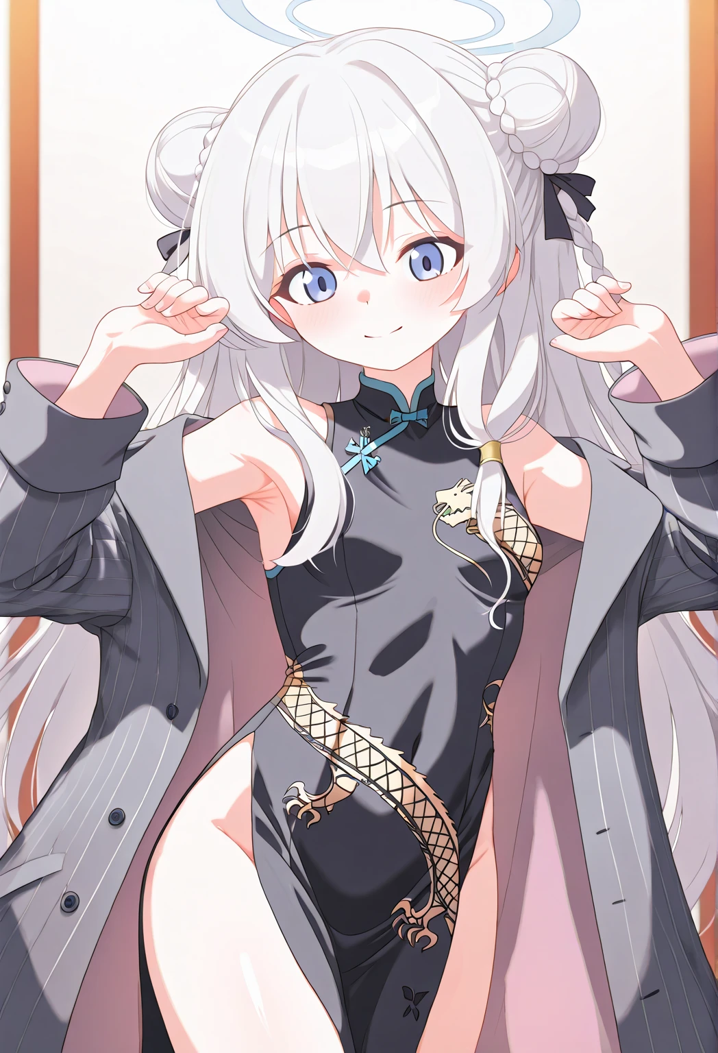 Gray Hair Lori Paimira I can see your boobs Small breasts Long Hair Lori barefoot