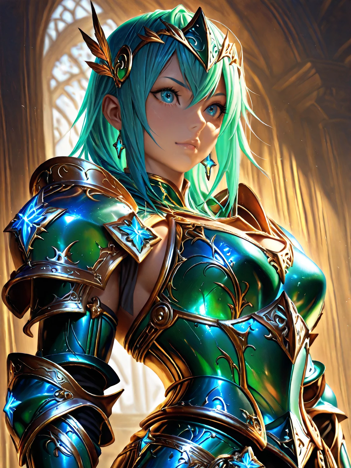 female Hero of Another World, (best quality, masterpiece, Representative work, official art, Professional, Ultra intricate detailed, 8k)