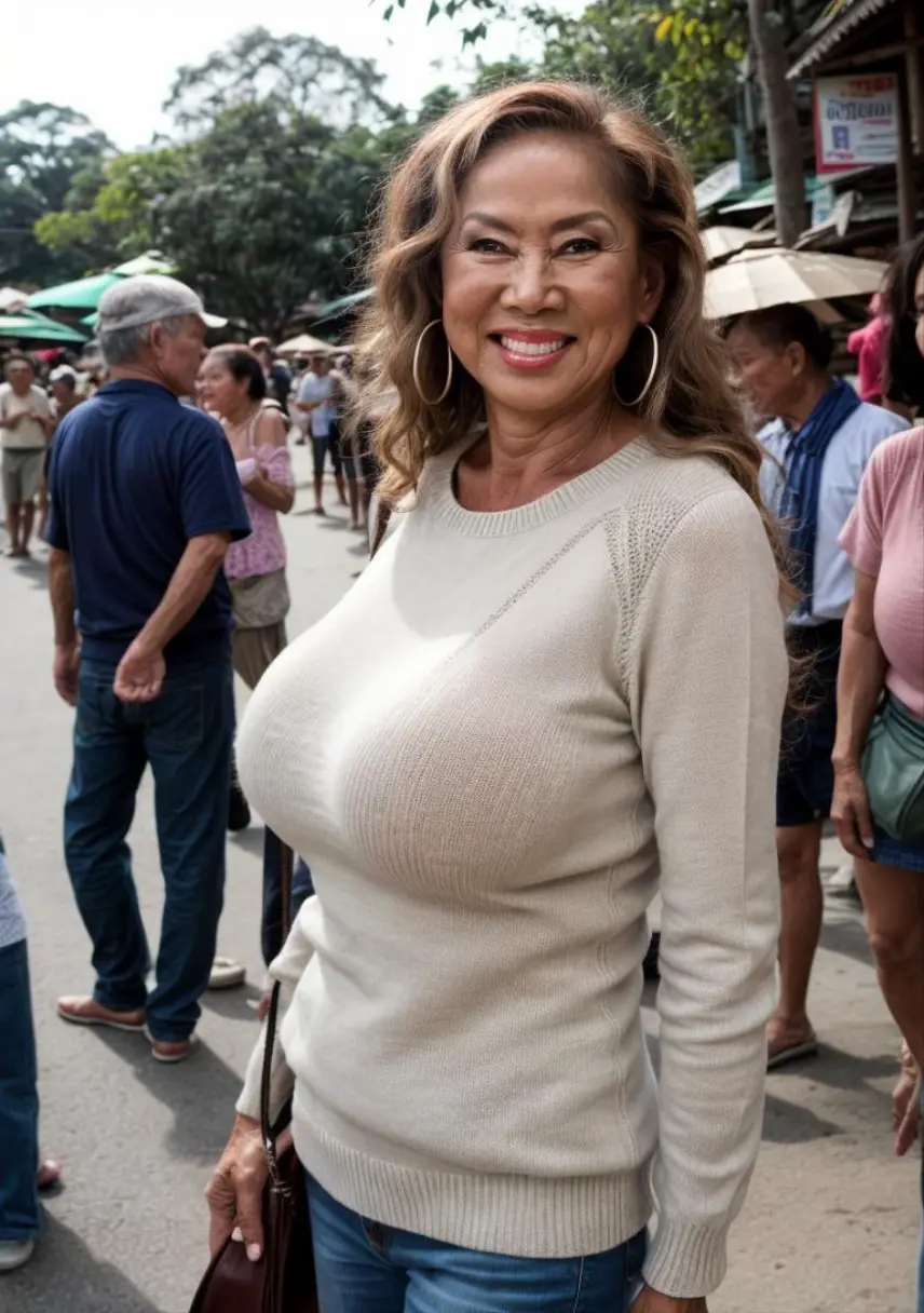 ((Nighttime - dark sky) - outside - quiet Indonesian neighborhood - near the housing complex security guard post:1.75), ((Chinese-Indonesian:1.25)), very beautiful 40 yo fleshy Milf, slim waist, (fair complexion:1.25), very beautiful, hair with bangs tied-back in ponytail, (micro-sportsbra:1.55), (short micro-sportsthong:1.75), (massive breasts under the tanktop:1.45), (I have thick milf's arms:1.85), curvy - no muscles, fully clothed, (sneakers), (front view - I'm jogging:1.5), (at evening night), (full-body - head to boot), anusha cleavage, busty, voluptuous, thick, curvy model body, body dents, visible lips, plump, fleshy juicy hips, glossy sweaty skin, 🤬❤❤️🔥💦🍑, juicy lips, plump red lips, fantasy character art, (scene: 1girl with multiplenudist!male, ((shady Jakarta alleyway) - 1girl is surrounded by beggar ((oldblackmen:1.5))), (surrounded by nudist!beggar & (nude burly homeless-men with huge massive penis)), absurdres, high res, ultrasharp, 8K, professional photograph, award-winning portrait, masterpiece, high detail full-body view, symmetrical, Nikon D850, 85mm lens, f/1.8, depth of field,