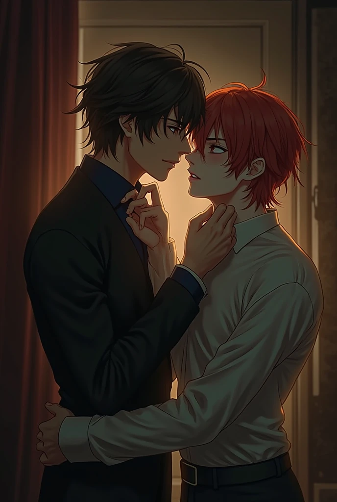 Chuuya and Dazai. appreja. passionate kiss