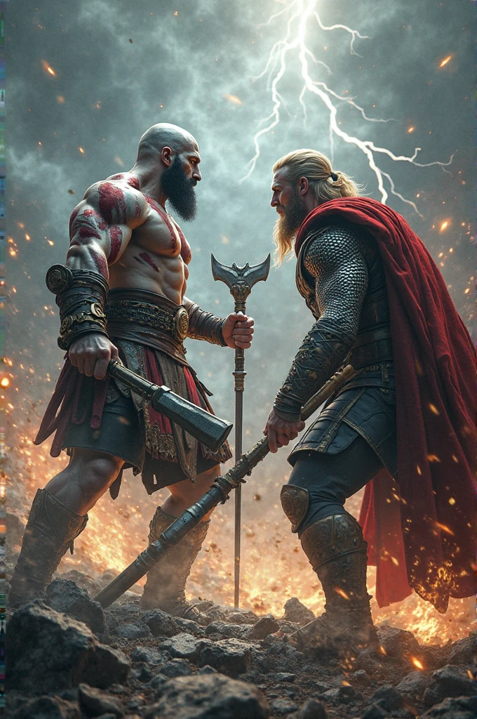 KRATOS VS BALDUR TUMBNAIL 4K
