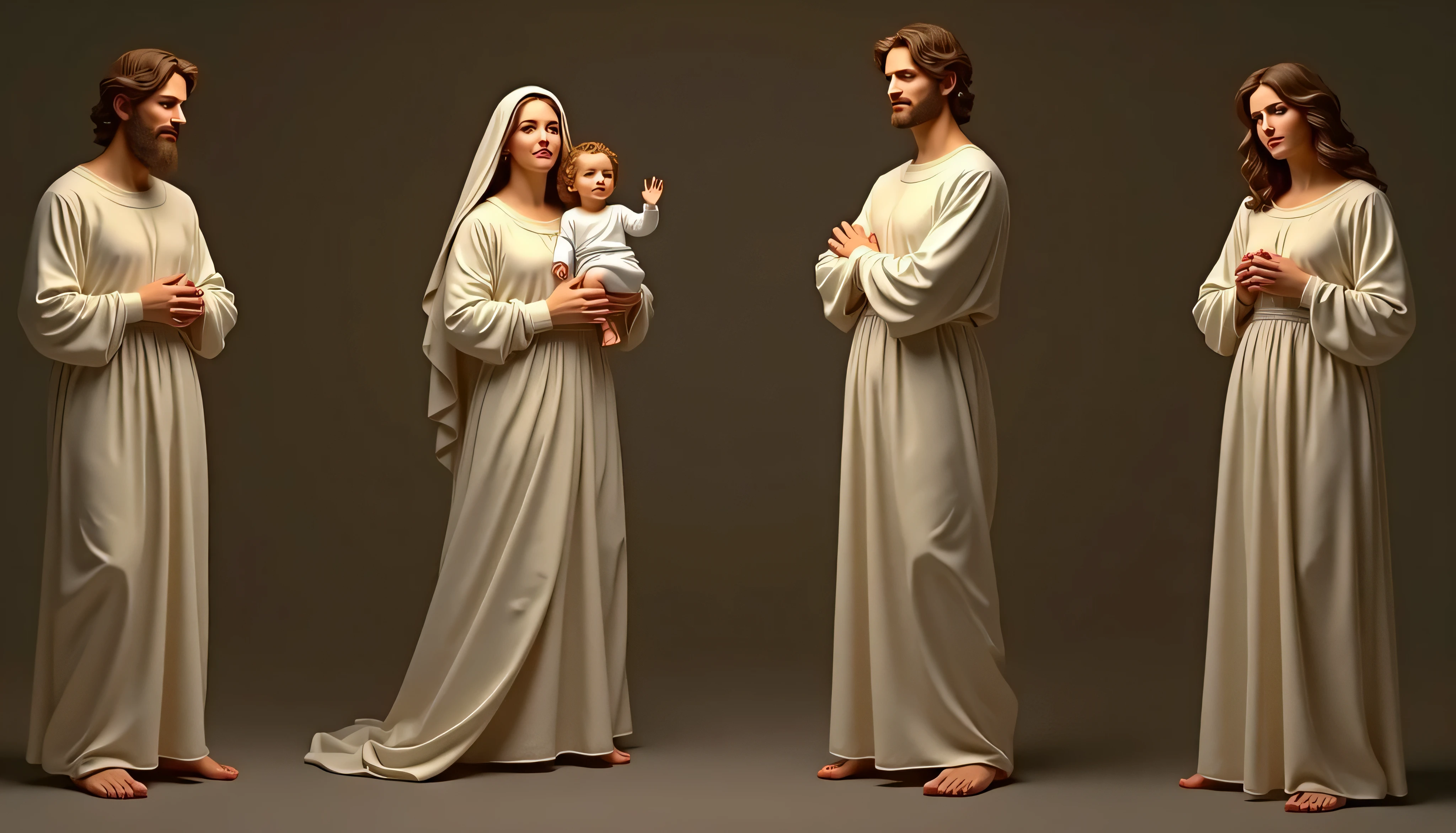 Create a cordel-style image of Jesus and the children, with few strokes and few details in black and white colors