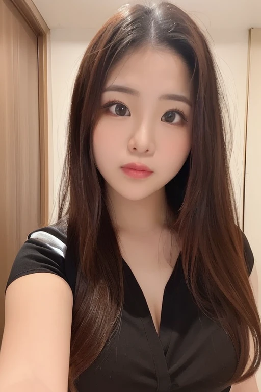 An Asian beauty is live broadcasting in the live broadcast room