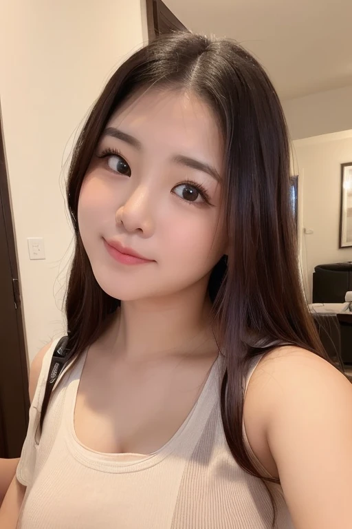 seed:2020674263.((Full body angle:1.1)).((Highest quality, 8k, masterpiece:1.3)), ((from below:1.1)).concentrated:1.2, Perfect body beauty:1.4, Hips:1.2, ((Delicate Hair)), (Vibrant color block short sleeve crop top for women,Shorts :1.1) , ((Highest quality、8k、masterpiece:1.3))、1 Girl、A sloppy smile、Esbian all over body、Slim face、Big 、Beautiful woman、(Dark Brown Hair)、Long Hair、1.1、Flickering Valley、Detailed eyes、double eyelid、Blurred Background、超Slim face、Smile、Looking down、stroll