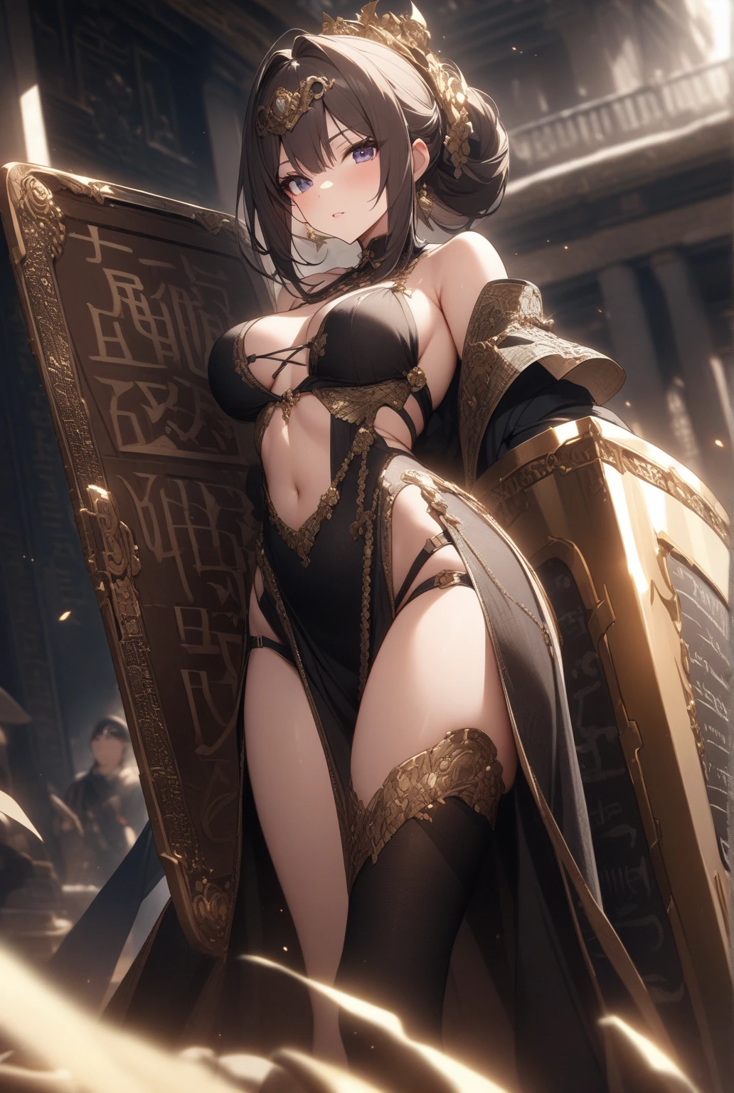 masterpiece, china dress, highres, Super detailed, very detailed, highest quality, best quality, super detailed, standing, (large breasts), mature female, hanying, Full body drawing, (masterpiece), (best quality), (hyperdetail), (illustration), ((extremely delicate and beautiful)), (detailed light), (prefect's body), full body drawing, Hanying, HanYing, sexy, sexy belly, sexy belly line, sexy belly button, {{{{{skin dentation, hit in the stomach, belly punch, belly punching, Belly punch, Belly Punch, Belly punching, Belly Punching, punching, hand on another's stomach, fist, fist on another's stomach, punching on another's stomach}}}}}, clenched hand