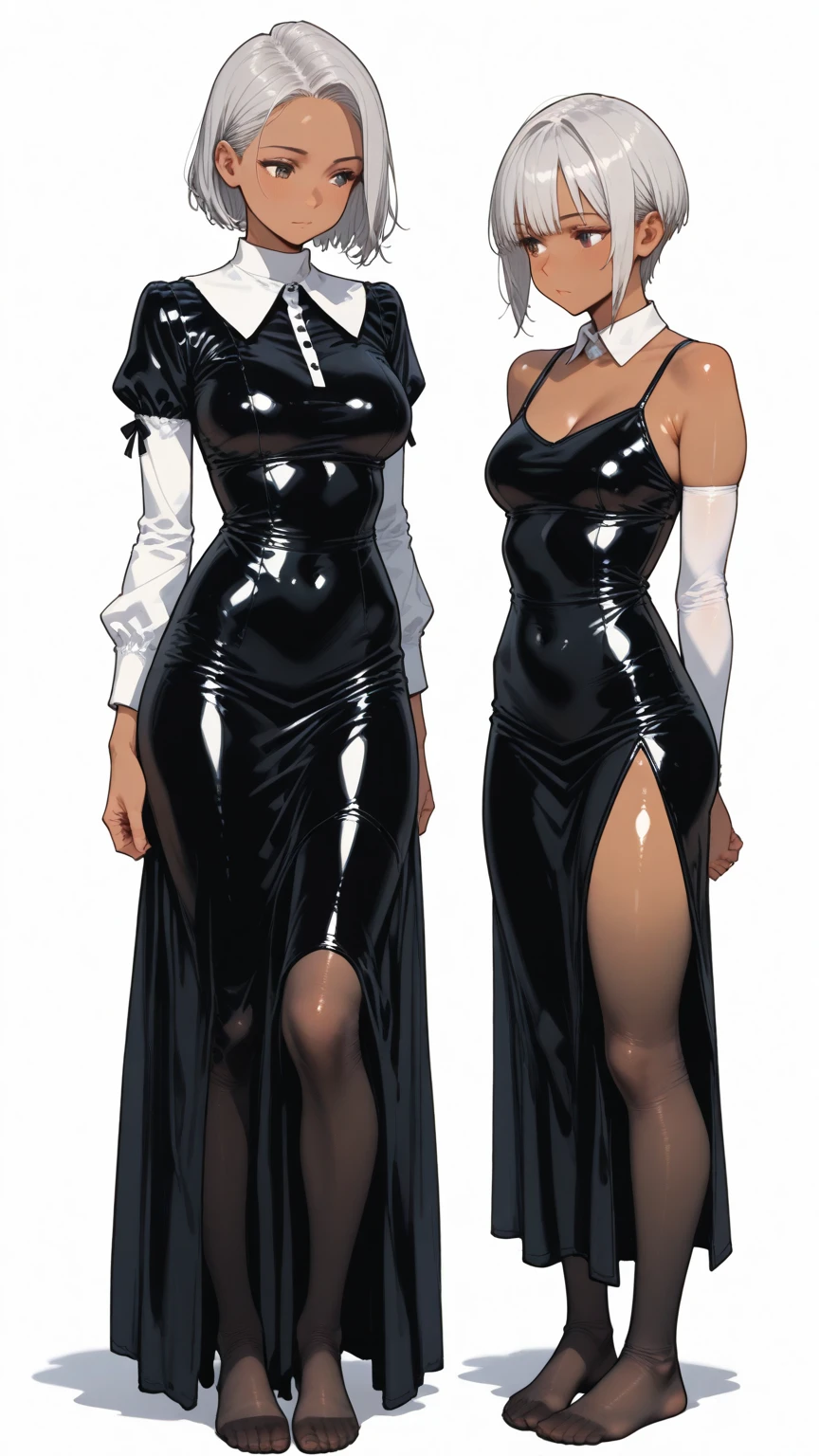 Illustration art, full body movement, sexy woman in black outfit, underworld woman, very cool facial expression, gorgeous background, great erotic art, line art, sexy art, detailed body part details, long legs, inspired by J.C. Leyendecker, epic European and American illustrations
