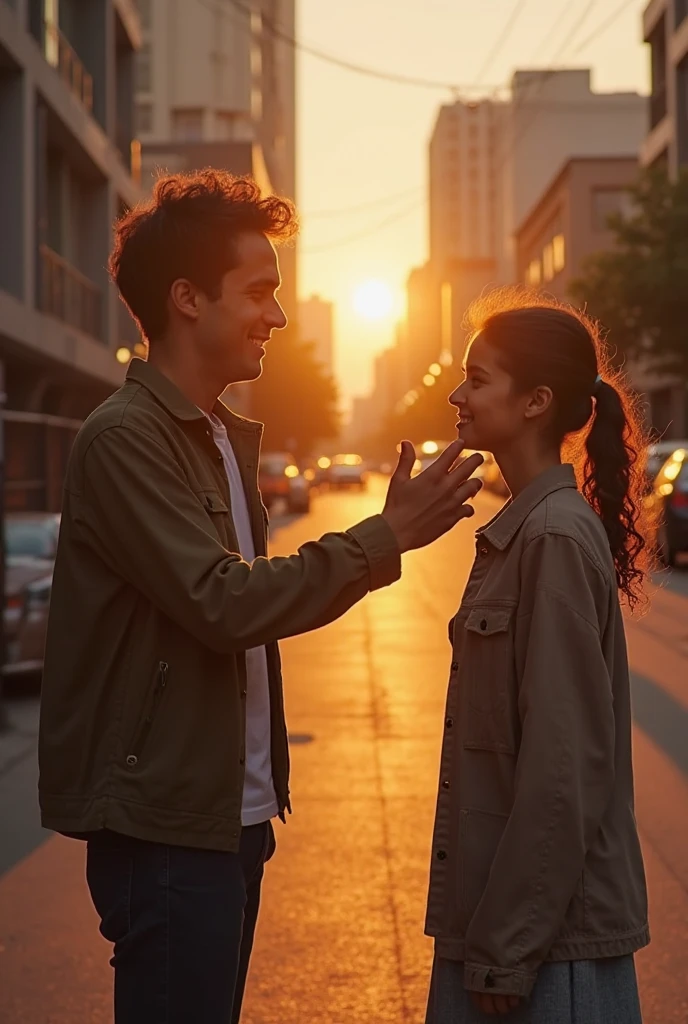 A man and a woman laughing in celebration of Laughter Day