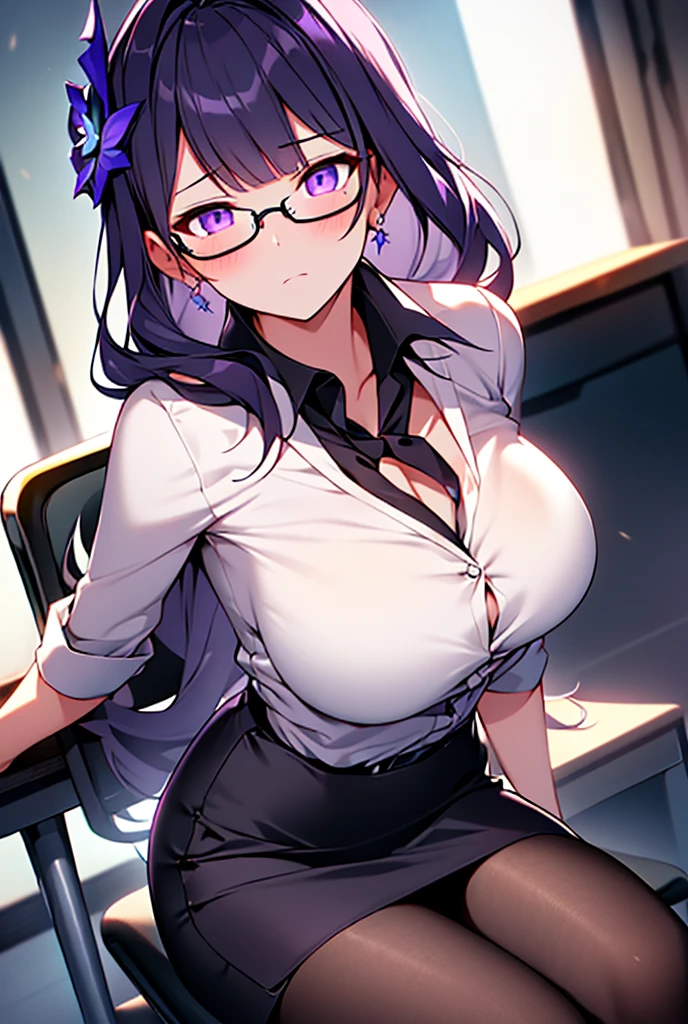 Cute naughty Artificer mother, Pastel colors hair, (overwhelmingly huge breasts:1.2, Thighs:1.2, thick legs:1.2, curvy:1.2, towering stature:1.6, massive fat thick unnatural belly, Plump), purple eyes, (hair over one eyes:1.3, ahoge, messy hair:1.2, tired hair:1.2, flipped hair, very long hair, bags under eyes:1.3), black hair, (purple hair:1.1), (blush:1.2, emberrased:1.2, quiet personality:1.2, scared:1.2, looking away, wavy mouth, shy), naked, nfsw, sweat, (cum in vaginal:1.3), vaginal sex