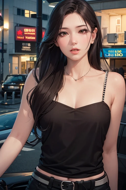 (masutepiece, Digital Art, Digital Illustration, 4K, 8K, Ultra-detailed, beautiful image, Sharp Image, Photorealistic, Raw photo, Perfect face, Perfect lines, Perfect eyes, Soft lighting) ,1 woman, (cabelos preto e longos,straight haired,Bullish gaze,Beautie,ellegance,Solid makeup,23 y-o woman,small tits:1.3),Two handsome men, (Men in suits,well-muscled,Firm shoulder width,Adult male,Boyish hairstyle,English gentlemanly style,Man in his 30s with a cool expression,28-year-old man with bright smile:1.2),A house where a typical family lives、Drinking at home、Home drinking、drinking party、Nodakure