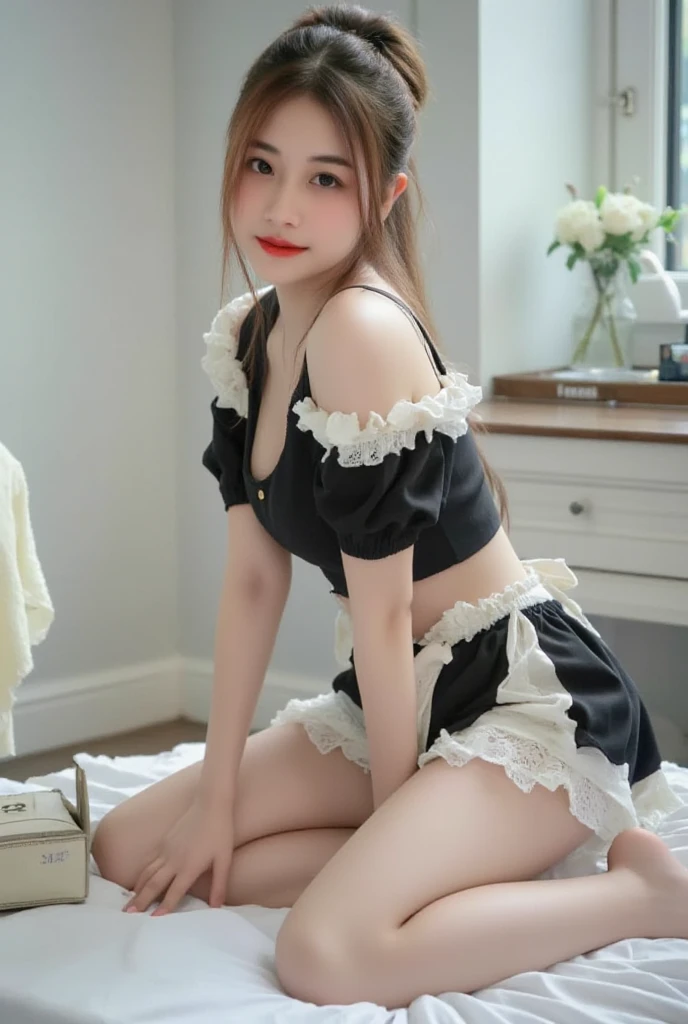 ((8k:1.27), top quality, masterpiece, ultra high definition:1.2) Cute Japan Woman Pictures (Beautiful:1.1) Katyusha, (Beanie: 1.61) Elegant, gradient lighting, close-up of lying in bed in pink underwear, estrus, copulation, bikini, erotic, ass, top quality, real human skin, (detailed), (8k, RAW photos, Photorealistic: 1.4), 1 girl, (who looks with calm and goddess-like eyes) Happiness: 1.2), (lip gloss, eyelashes, gloss face, highest quality, ultra high resolution, wide lighting, natural shading), close-up portrait of woman lying on bed in pink bra, Japan model, young sensual gravure idol, young cute gravure idol, Realistic young gravure idol, realistic sensual gravure idol, young gravure idol, sophisticated gravure idol, Yuki Fujiki, young skinny gravure idol, beautiful Japan girl,, seduction, estrus, Yuki Yoda, 1girl, ,depth of field, cute face, staring at the viewer, masterpiece, cleavage, full body portrait, sexy pose, ((8k, RAW Photos, highest quality, masterpieces), high-detail RAW color photos Professional photography, (realistic, photo-realism: 1.37), (highest quality), (best shadow), (best illustration), ultra high resolution, highly detailed CG unified 8K wallpaper, physically based rendering, cinematic lighting), girl wearing headband woman in bed, can back ❤️, missionary position, seduction, I love you, Echiechi, Love Love