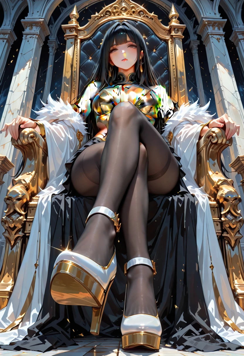 Ceramic feminine ornaments，full body shot shot，spreads her legs apart