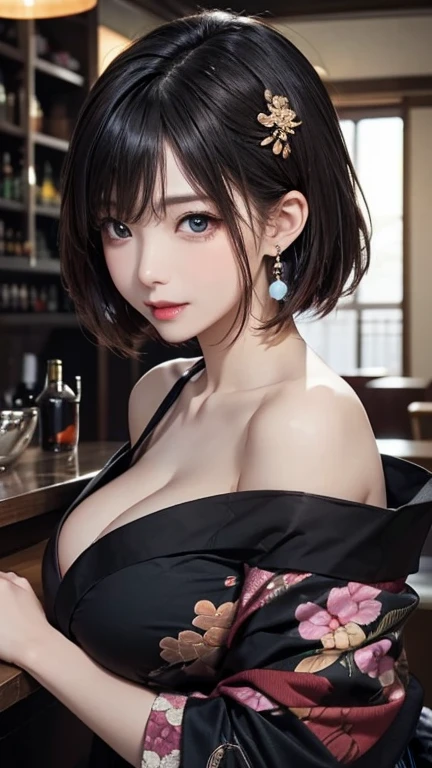 (masterpiece:1.3, Highest quality, Ultra-high resolution, Super detailed), (Realistic, photoRealistic:1.4), Perfect lighting, colorful, Depth of written boundary, Browsing Caution, Surrealism,Beautiful detailed hair, Beautifully detailed face, Beautiful fine details, Beautiful clavicle, Beautiful body, thin脚,Beautiful breasts, Beautiful feet, Beautiful Hands, Cleavage, thin, 1 girl, Perfect Face, Perfect Anatomy, Supermodel with a long neck,((Skinny1.3)),looking at the camera,(Perfect Anatomy, Highly detailed skin), Shiny skin,((beautiful girl:1.1)),(( large breasts: 1.3)), (Low twin tails:1.4, Wavy Hair:1.2, black色の髪) ,See-through bangs,Dainty facial structure,((Happy smile:1.3)),wearing(black) off-shoulder ,ribbon,wearing(black)Plaid Mini Skirt,Sit on a chair,Ramen,dish, A cozy dinner scene in a beautifully decorated dining room. The table is set with a variety of delicious dishes, including a steaming plate of curry, a fresh salad, and a basket of bread. Soft lighting from a chandelier above creates a warm and inviting atmosphere. There are a few people sitting around the table, enjoying their meal and engaging in lively conversation. The room has elegant furnishings, including a wooden dining table, comfortable chairs, and tasteful artwork on the walls. The overall ambiance is relaxed and cheerful, with everyone savoring their food and the company of each other,((wide shot)),
