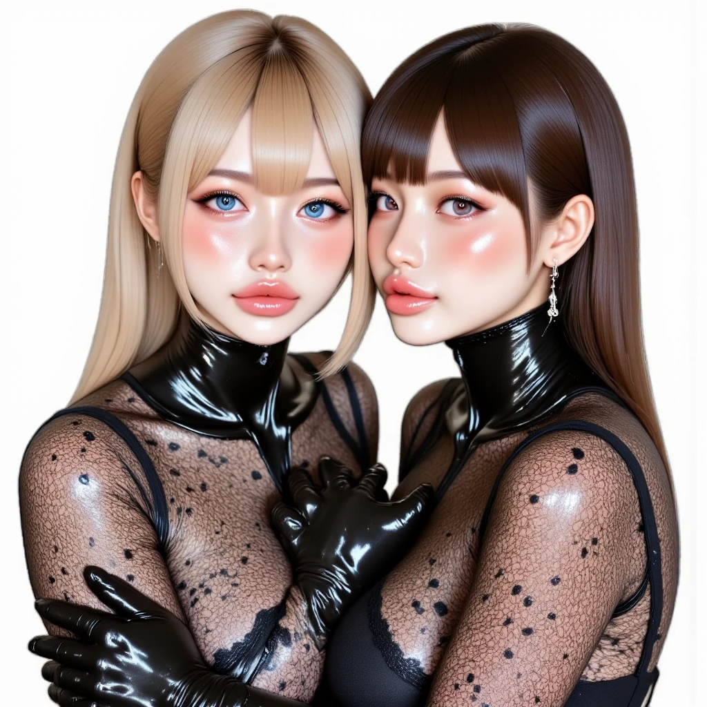 Highest quality,masterpiece,Ultra-high resolution, Very detailed, 8K,Beautiful 25 year old Japanese woman:1.5, Small face, Blonde, Breast Augmentation Surgery, (Glamorous detailed purple bodysuit:1.5)