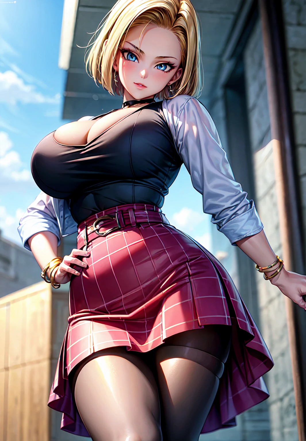 Hi res, masterpiece, 8k, nsfw, back alley, night, sakura kinomoto, (gigantic tits: 1.4), (dense pubic hair: 1.4), (see-through black bra: 1.4), (red latex skirt: 1.4), (black fishnet stockings: 1.4), (black high heels: 1.4), (an old man in elegant clothes behind her is groping her breasts: 1.6), (she is screaming in pleasure while orgasm hard: 1.4), squirting, sweating, cum
