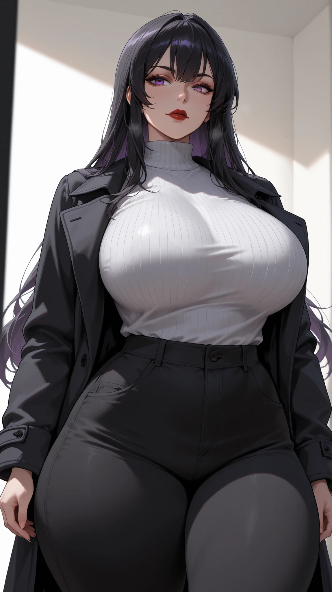carl-hairstyle, glasses,horns,pink eyes,
(casual:1.28),
lady,mature female, cowboy shot,
(white background,simple background:1.18),
highres,official art,original,masterpiece,best quality,
(huge breasts:1.18),
<lora:carl4:0.8>