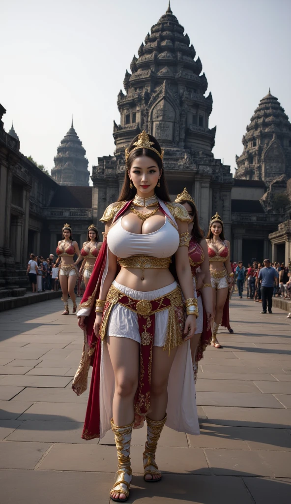 (beautifull lady with very large breast, wear detail luxury dress), (stand near limousine), guarded by her male bodyguards, wearing formal suit and traditonal headband, (holding luxury bag), (detail sexy kimono) ,(strapless bra) (show cleaveage), (show underboobs) , (show sideboobs), (show thigh), (detailed underboobs ornament), (detail luxury hand watch), (detail hips ornament), expensive detailed necklace, flower vase, (very large breast:1,9), luxury wall ornament background, (detail outside of luxury restaurant background), detail luxury restaurant exterior, detail streetwalk, detail blue sky, detail clouds, detail luxury garden lamp, beautifull face, pretty face, beautifull eyes, beautifull nose, sexy lips, polished nails, raytracing, nsfw, beautifull fingers, beautifull hands, sexy belly, sexy body, sexy shoulders, sexy legs, sexy hips, (luxury bracelet), (luxury ring), (luxury necklace), black nails , blue eye, (4 fingers in 1 hand), white skin, full body picture, pretty makeup, blush, full body shoot, detail people background, (masterpiece, best quality:1.2),(8k,highres,RAW photo,realistic,photo-realistic:1.3),(detailed skin texture,detailed cloth texture,beautiful detailed face:1.25),professional lighting,photon mapping,beautiful soft light,radiosity,physically-based rendering,model shoot style, model shoot style, (extremely detailed CG unity 8k wallpaper), full shot body photo of the most beautiful artwork in the world, complex 3d render ultra detailed, looking at viewer, 18 yo, wet hair, real human skin, vibrant details, hyperrealistic, beautiful, octane render, 8k, best quality, masterpiece, an extremely delicate and beautiful, extremely detailed ,CG ,unity ,wallpaper, (realistic, photo-realistic:1.37),Amazing, finely detail, masterpiece,best quality,official art, extremely detailed CG unity 8k wallpaper ,extreme detailed eyes, (perfect face), shiny skin, colorful, highest detailed, vibrant colors, ultra high res, (high contrast), intricate, lens flare,