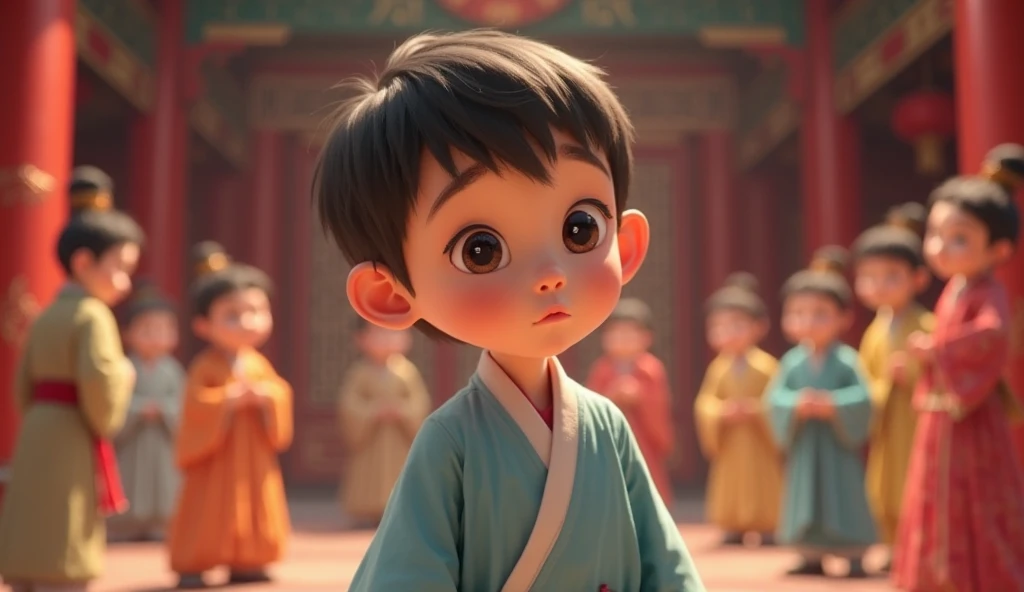 A little Bhutanese boy crying