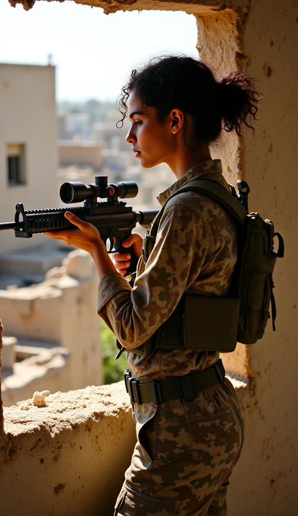 woman, black veil, holding ak-47 gun, dust2 map, csgo