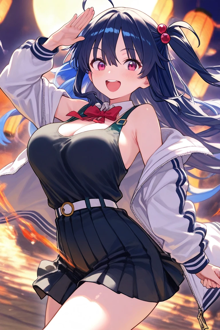 (masterpiece, best quality), ((1girl, (mature female) long hair), (star-shaped pupils, +_+, symbol-shaped pupils, sparkling eyes), (cat ears, open open mouth)), (looking at viewer, light smile, off shoulder), (abstract, multicolored background, abstract background, chromatic aberration), Chinese dress, side tighs, beautiful legs, pee, peeing herself, wet thighs, embarrassed, aroused, leaking pee, leaking underwear
