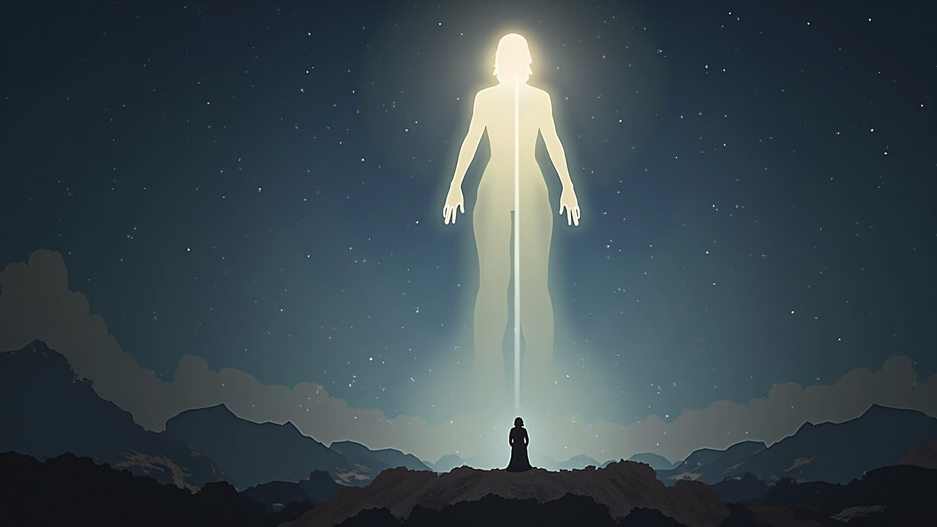 an image that presents three distinct elements representing different aspects of a being. To the left (a luminous, rotating shape with fiery, golden tones symbolizes the &#39;Spirit&#39;). No centro, (a silhouette that glows with a warm, ethereal light to represent the &#39;Perispirit&#39;, um espectro de luz). On the right (realistic human figure with neutral tones and detailed anatomy to signify the &#39;Physical Body&#39;). Each element has its own space, but also aligns in such a way that they can be layered on top of each other to form a coherent entity. (melhor qualidade,4k,8K,high resolution,Obra de arte:1.2),ultra-detalhado,(realista,photorealista,photo-realista:1.37)