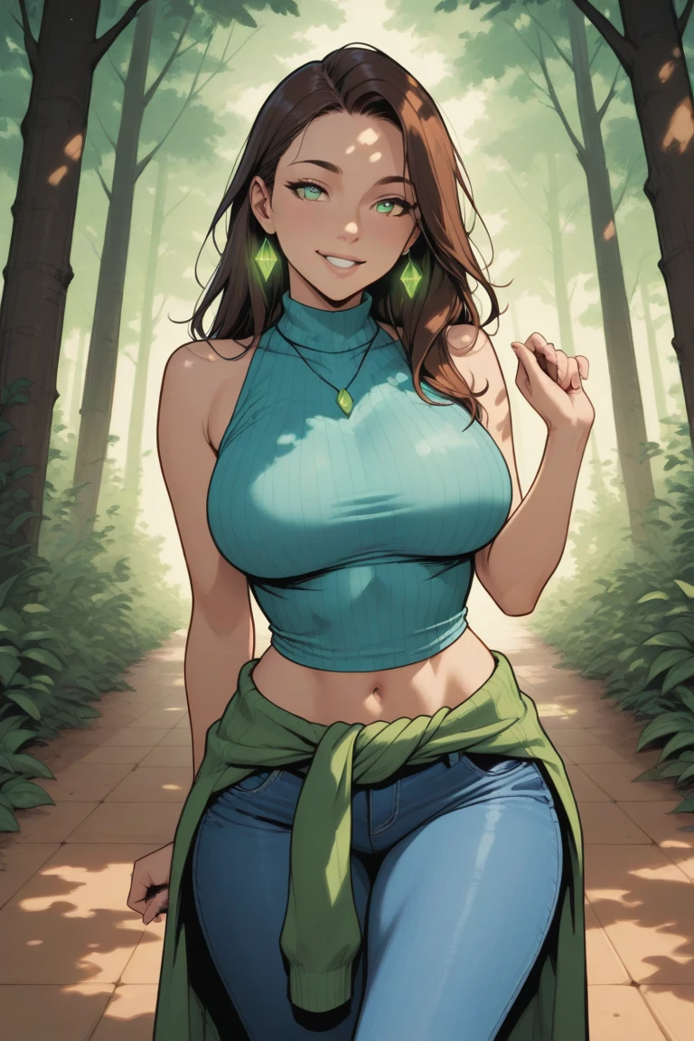 A girl with mesmerizing eyes and luscious lips, wearing a revealing outfit, surrounded by vibrant and exotic flowers in a beautiful garden. The artwork is done in a detailed and realistic medium, resembling a high-resolution masterpiece (best quality, 4k, 8k, highres, masterpiece:1.2). The girl's features are ultra-detailed, with long eyelashes and flawless skin. The color palette is vivid and rich, with a touch of sensual tones to enhance the atmosphere. The lighting is soft and romantic, emphasizing the girl's beauty and creating an alluring ambiance. The artwork combines elements of fantasy and eroticism, showcasing the artistry of hentai and NSFW genres.