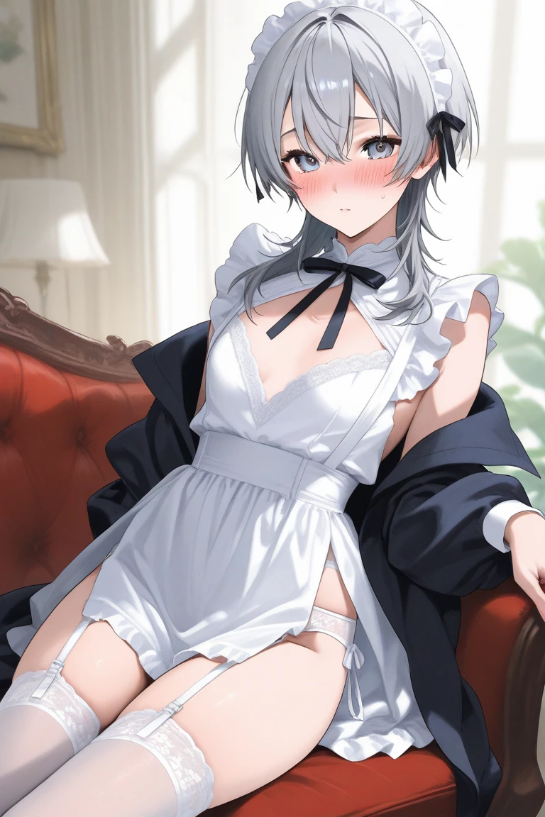 masterpiece, top-quality, Detailed details, Detailed landscapes, beatiful lights, Beautiful Shadows,Delicate body,flat body,bionde,Semi-long,girl with,(Tied up,noose,wrist,ankle),((top-quality)), ((masterpiece)), ((ultra-detailliert)), (extremely delicate and beautiful)1girl in, long、(1girl in,looking at the viewers, Best Quality, High resolution, (Illustration:0.8), extra detailed face, Perfect Lighting, NSFW,(vaginal,SEX),Cowgirl、(((1man with 1woman,Having sex)),girl on top,Straddling,SUI,bed),(Spread legs),(Squatting,Open legs),(Be scared)、3 Male、(Crying face:1.3)、(Straddling a man:1.3)、( will be inserted into the :1.5)、,3boys,girl with,(Tied up,noose,wrist,ankle),((lying back)),(((Tie on bed))),(laying on back),((Open your arms,open one's legs)),((Bare legged)),28 year old,Bewitching look,Crying face,Black eyes,a miniskirt,Slit skirt,(maid clothes), detailed skin textures, Tyndall effect,mansion,mansion,Bedroom,(Antique bed),Candlelight,(NSFW),tiny chest,small tits