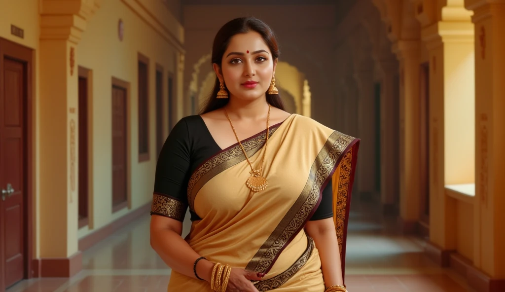 50yo mature MILF Anushka Shetty,((best quality)), ((masterpiece)), ((realistic)), eye kajal, mascara, red lips, sensual Beauty, provoking body, extreme sweat, sweat soaked skin, slight stretch marks, alluring figure, bulging figure, thick charming lady, curvy, thick navel, full figured woman, eye kajal, massive breast, full body, styled hair, pierced eyes, female face,royal aura, trend on artstation , sharp focus, studio photo, intricate detail, very detailed, detailed eye, illustration, very detailed, sharp focus, digital render, professional, 4k