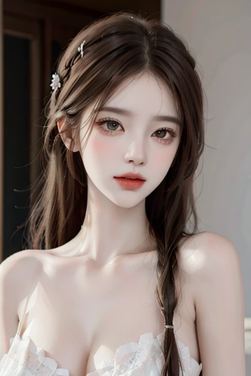 (ultra Practical) , (illustration), (提high resolution), (8K), (Very detailed), (best illustration), (Beautiful and delicate eyes), (best quality), (Extremely detailed), (masterpiece),  (wallpaper), (Delicate face), Solitary,1 girl, Looking at the audience,  Fine details, Delicate faces, in the darkness, Deep Shadows, Low profile,purebred face_V1, Smile, 1 female, (Ultra Practical, high resolution), (Very detailed eyes, Highly detailed hair, highly Delicate face, Plump lips with rich details), (off shoulder with open breast), breast, Upper Body, caute Smile, (best quality:1.4), original photo, (Practical, photo-Practical:1.37), Professional photography, Movie Lighting, (beautiful face: 1.2),Fashion model 20 years old, Lovely, [[[[pure eyes]]]], [[[[close up]]]], [[[[Chest]]]], [[[[neck]]]], [[[[Shoulder]]]], Perfect eyes, Perfect iris, Perfect lips, Perfect Teeth, Perfect skin, Soft headlight, glow, HDR, (Soft colors:1.2), 女人的portrait、White skin、((brown hair soft waves)) Best romantic blanco、8k resolution、front light、美國女孩portrait、Solitary、20 years old、Pretty Face、Upper Body、Medium side cut、Beautiful brunette、Beautiful small face woman, Solitary,　Black theme,　Look at the audience,A woman, it&#39;It is true, Wolfzan-6500-V1.3, Japanese cartoons、Japanese cartoons style、Beautiful diamond eyes、20 year old american girl、Braided Hair、swimsuit、portrait 美丽 详细 女子, Very detailedな青い顔, Reality, beautiful narrow blue eyes, Huge file size, Super detailed, high resolution, Very detailed, best quality, masterpiece, An illustration, Very detailed, Stock Quotes, Unity, 8K painting wallpaper, beautiful, beautiful details, masterpiece, best quality, HVery detailed Stock Quotes uniform 8K wallpaper, Surface Light、Lovely blouse, Dark background, Oil, masterpiece, Diffuse soft film lighting, portrait, best quality (Perfect face:1.4),Amazing Girls Photos,(8k and、photoPractical:1.25) 、(Lip Gloss、eyelash、Shiny face、shiny skin、best quality、超high resolution、Depth of writing boundaries、Chromatic Aberration