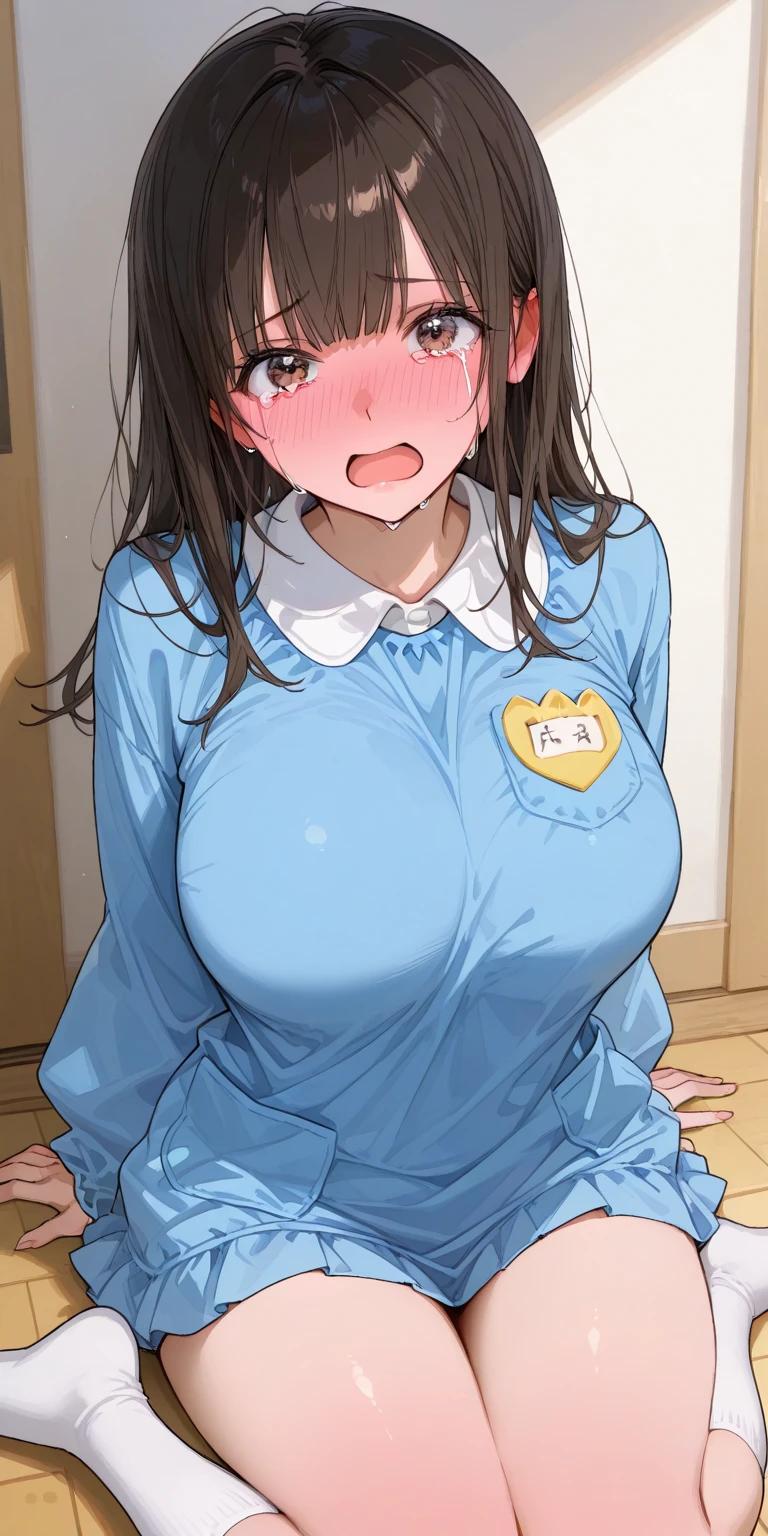 Large Breasts、Black Hair、Ahegao、Nurse uniform、Sexy Looks、