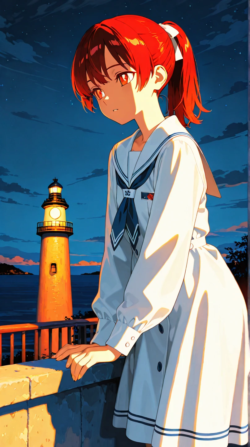 Sailor suit, Back view,