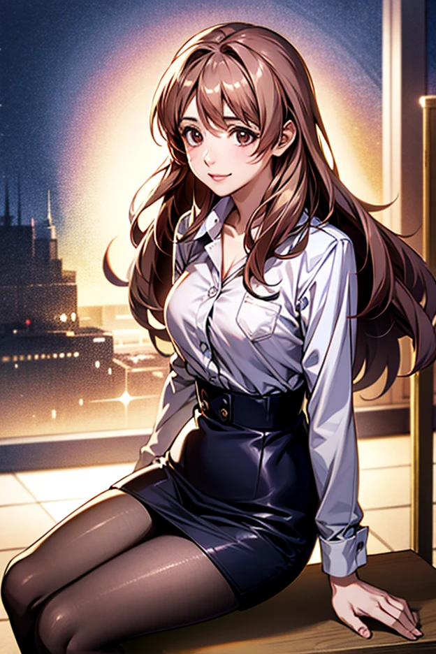 (highest quality:1.2,evil lady,cg, Very detailed, High Detail, digital coloring, High Contrast, masterpiece:1.2,suits, highest quality, Best aesthetics), 8k,masterpiece, cute,tall,beautiful,best quality, 1lady,brown hair,long hair,wavy hair,empty eyes, (finely detailed glowing eyes and detailed face),,,,extremely detailed cg unity 8k wallpaper,solo,(latex military costume:0.9),large breasts,seductive smile,,latex thighhigh,large breasts,black hair,pink eyes,no jacket,formal shirts,thighhigh,,enamel suits,grossy lips,sitting,tight skirt,sadistic smile,,heel,shiny skin,tight skirt,detailed face,beautiful body,,adult,,show me breasts,sadistic,seductive smile,business suits,latex,no tie,bust shot,((Blowjob Gestures:1.5)),open mouth