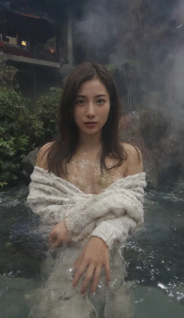 photorealistic, full body view, high-end fashion photography, best quality, masterpiece, cinematic photo of a skinny beautiful Korea sensual actress Bae Doona taking a shower in a beautiful waterfall, completely naked, under the waterfall, (Bae Doona realistic face:1.3), (Bae Doona very beautiful thin face:1.3), (very wet dripping long hair,:1.3), (perfect detailed alluring eyes:1.3), (very pointy nose:1.3), (very sensual lips with lustful smile:1.3), (pale white skin:1.3), (skinny body:1.3), ((very wet body:1.3)), ((very wet dripping hair:1.3)), (showing her huge bust:1.3), (very very huge bust:1.3), (areola protruding:1.3), (very pointy nipples:1.3), six-pack abs, very skinny legs, spreading legs, showing very loose wet pink vagina, (very dense pubic hair:1.3), (very thick pubic hair:1.3), (very wet pink vagina:1.3), (very wide open pink vagina hole:1.3), (very sensual showering pose:1.3), (background is (waterfall with beautiful scenery:1.3)), thin fog, high-end magnificent waterfall, beautiful waterfall advertisement, cinematic lighting, hasselblad camera, sharp focus, narrow depth of field, premium waterfall advertisement