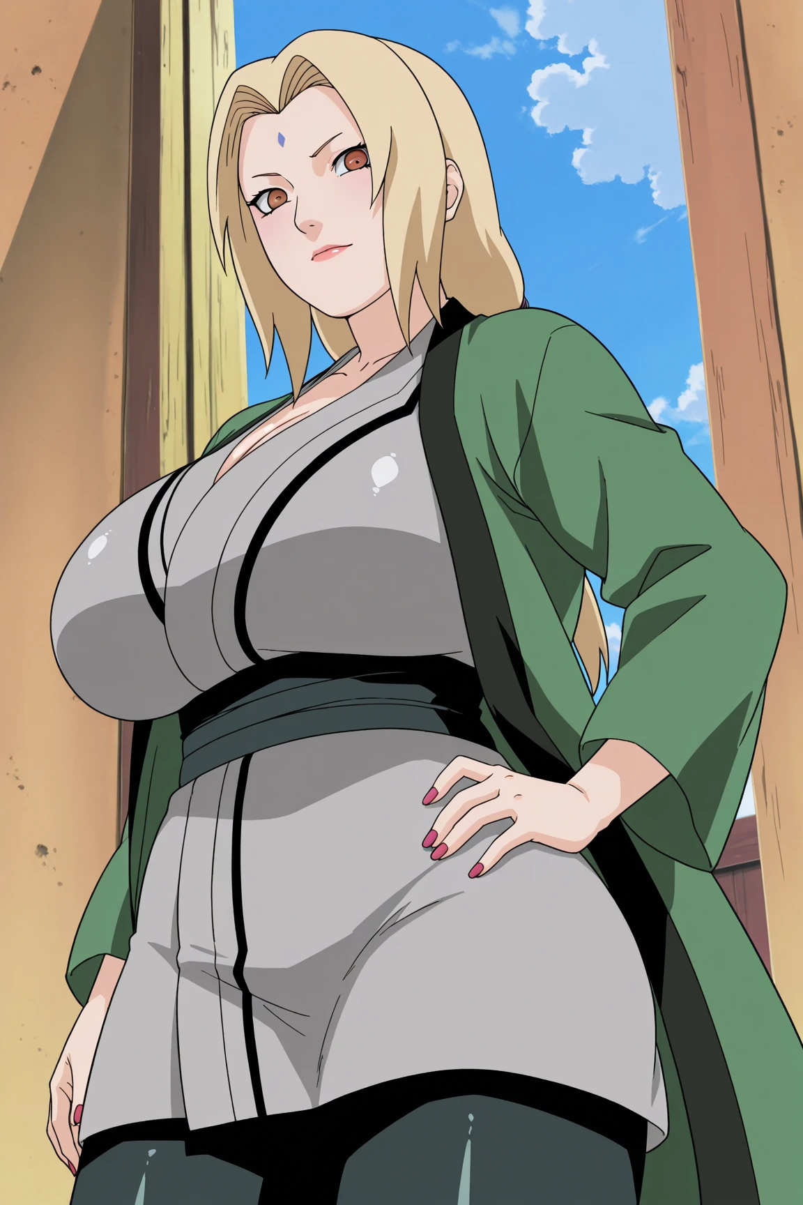 fullbody, cleavage, good anatomy, masterpiece, best quality, 4k, 8k, 1 girl, blonde hair, at classroom, blonde hair, parted banks, detailed face+brown eyes, open lips, lipstick,(navel show:1.3),midriff,toned abs,sports bra,(oval shaped long navel:1.4)