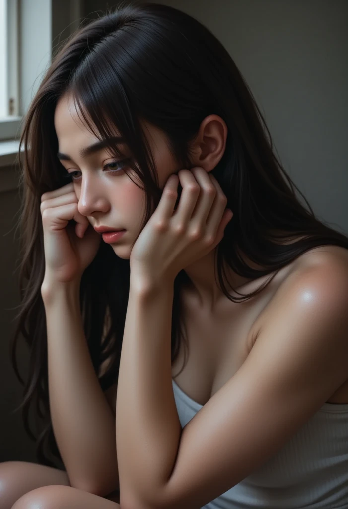 (closed eyes:1.2),Distorting your face in pain,defeat,suffer,I&#39;m in pain,Open your mouth wide,Flushing,damage,pinch,Strong and Muscular Arms,Thick arms,muscular arms,More detailed 8K.Unreal Engine:1.4,Ultra-high resolution,La Highest quality:1.4, Realistic:1.4, Skin Texture:1.4, masterpiece:1.8,first work, Highest quality,Object Object], (Detailed facial features:1.3),(Fine hand:1.4)muscular,Professional wrestler,tiny breasts, short hair, skirt, Brown Hair, Knee socks, gloves, belly button, Brown eyes, boots, abdomen, belt, miniskirt, Crop top, Earrings, Race Queen, belly button Earrings, fingerless gloves, Clothing cutouts, choker